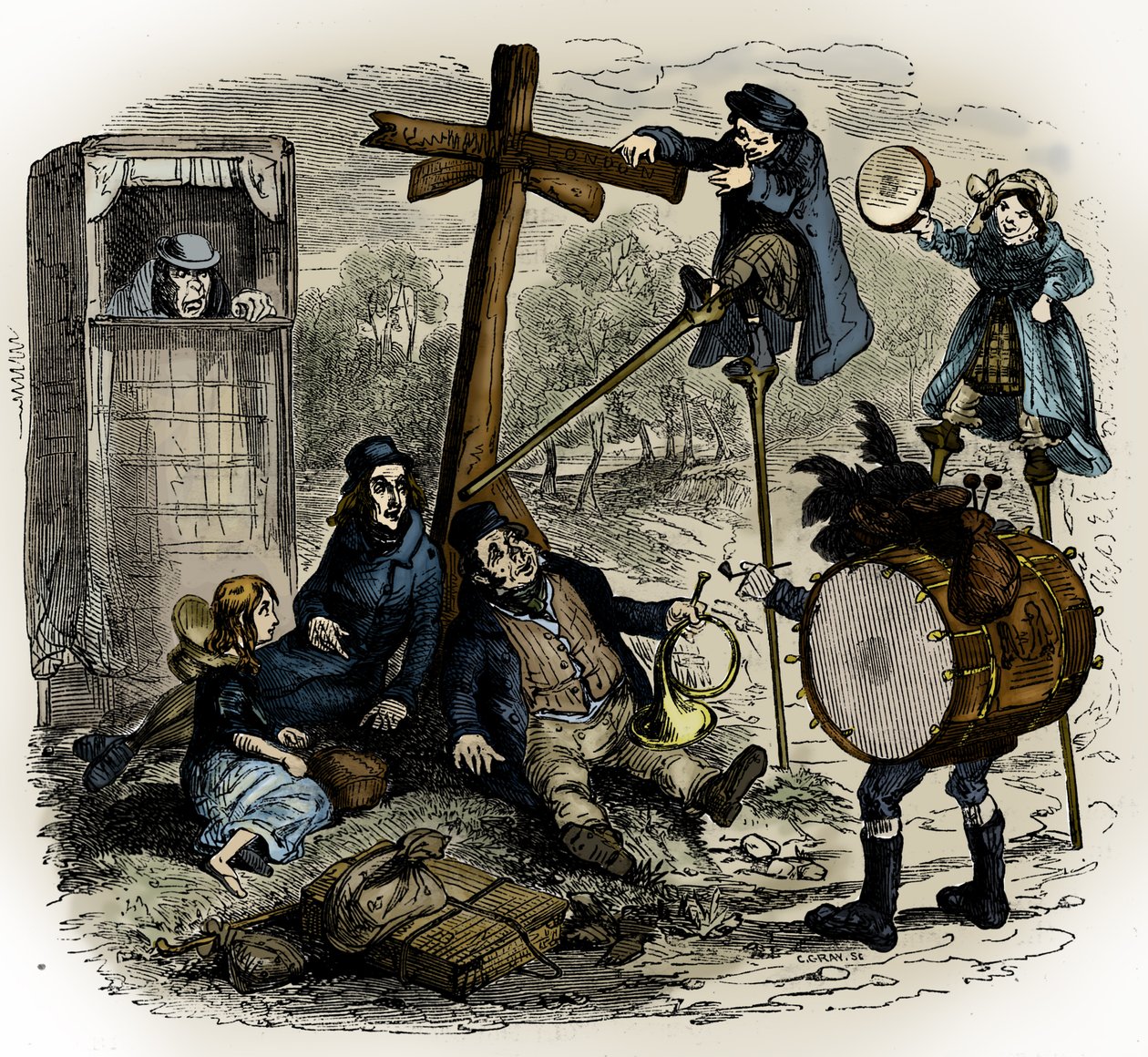 Charles Dickens 'The Old Curiosity Shop' av Hablot Knight Browne