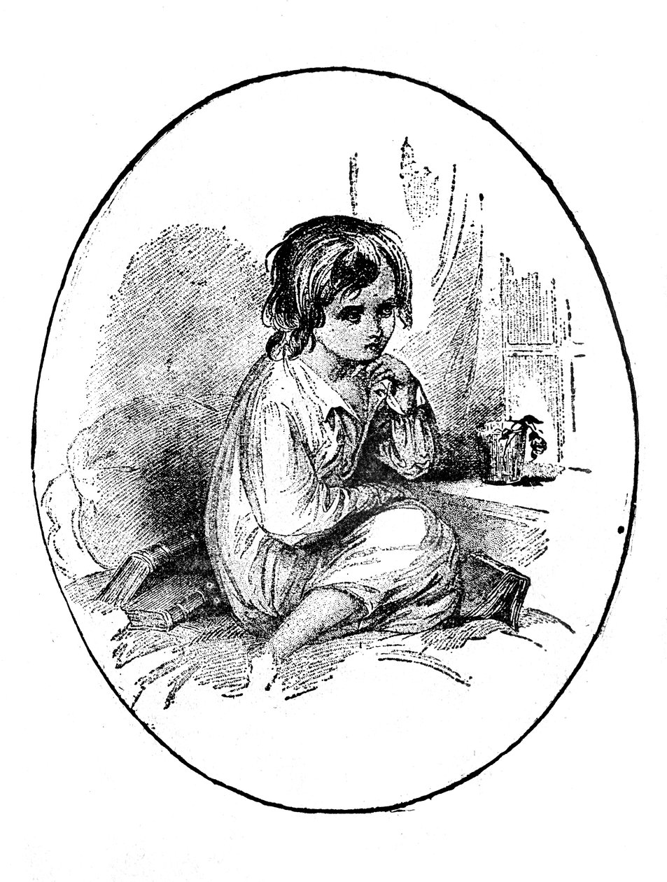 Lille Paul fra Dombey & Son av Charles Dickens av Hablot Knight Browne