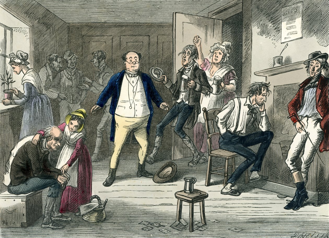 The Pickwick Club av Charles Dickens av Hablot Knight Browne