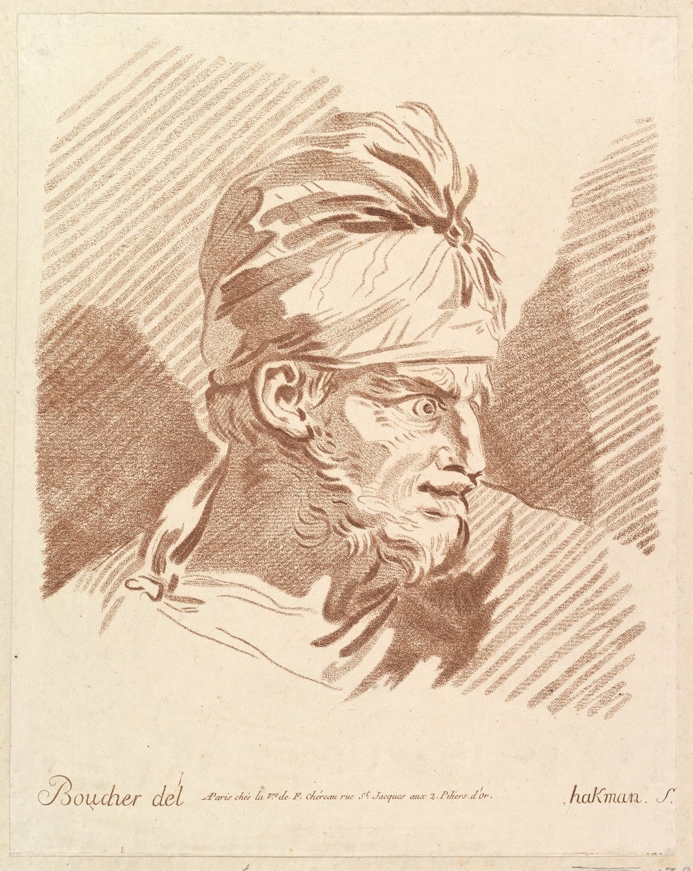 Leder av en mann med turban, midten til slutten av 1700-tallet. av Hakman