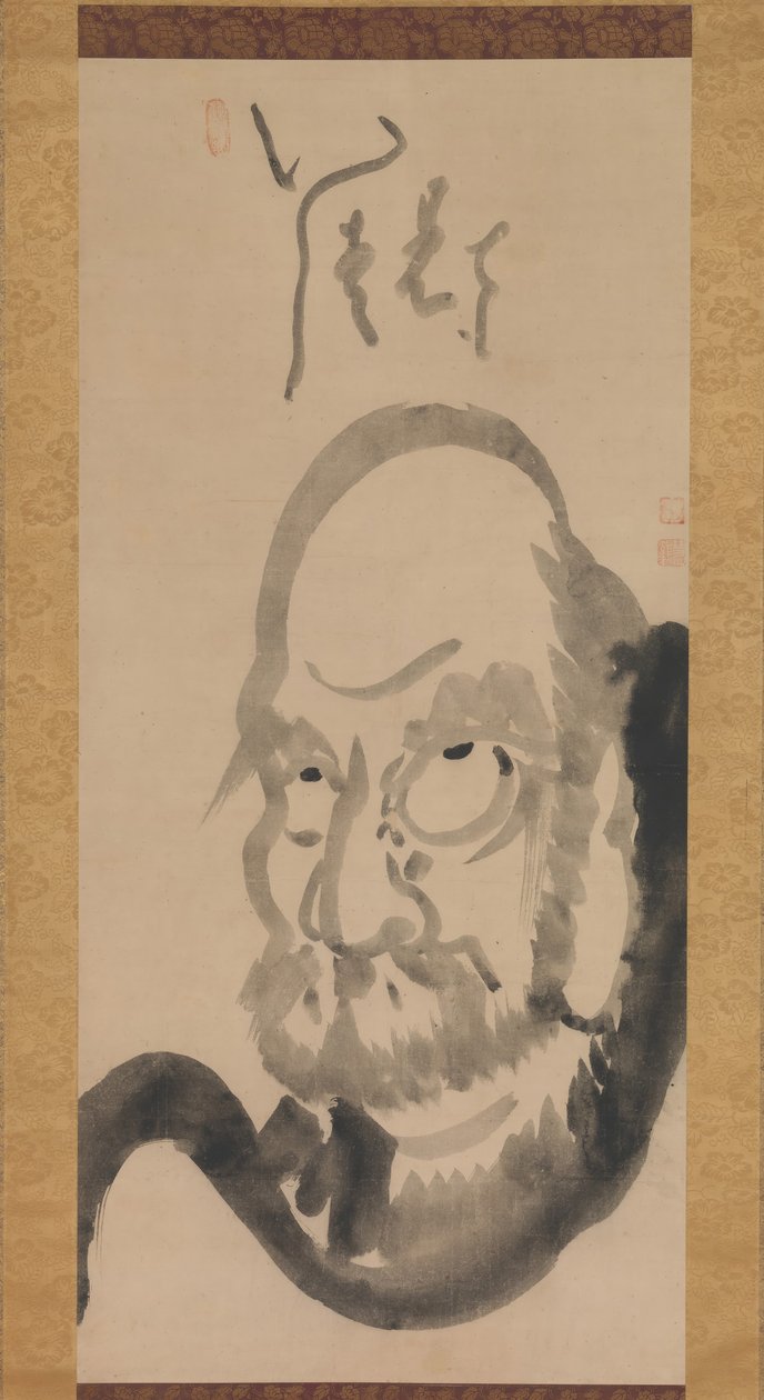 Portrett av Daruma, midten av 1700-tallet. av Hakuin Ekaku