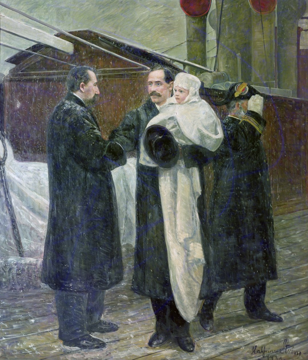 Kong Haakon på norsk land i 1905 av Halfdan Frithjof Strom