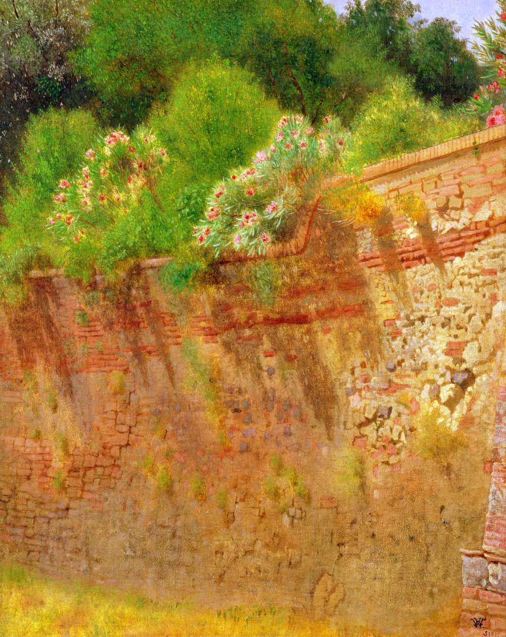 Wall of Robert Brownings Villa, 1866 av Hamilton Gibbs Wilde