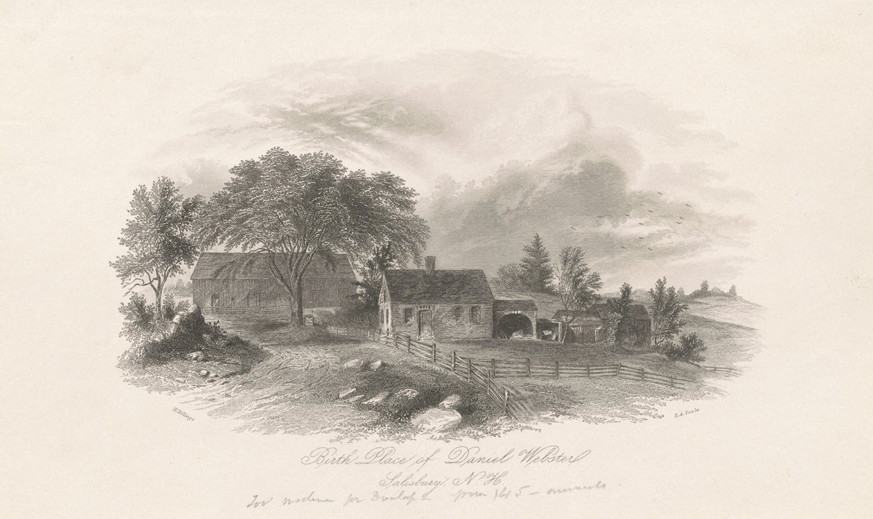 Fødested til Daniel Webster, Salisbury, New Hampshire av Hammat Billings