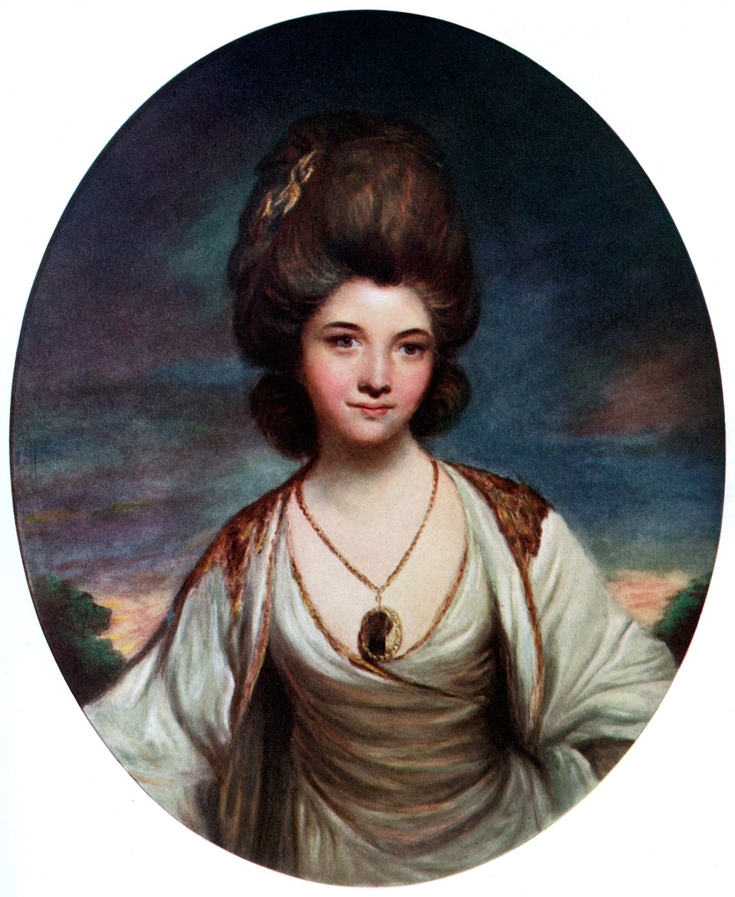 Lady Betty Compton, c1780. av Hanfstaengel