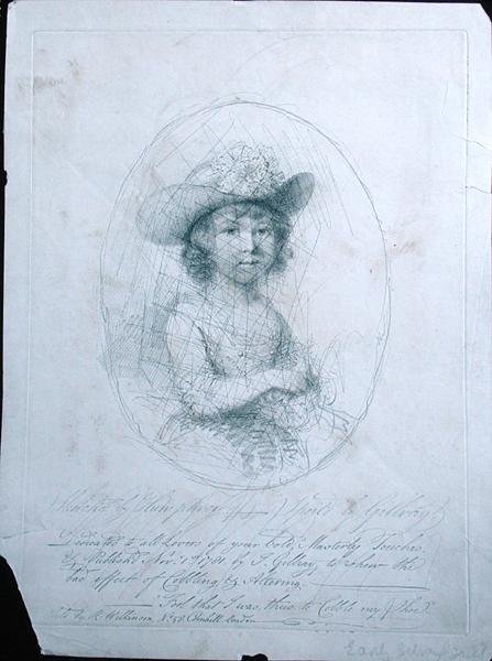 A Sketch, bortskjemt av James Gillray (1757-1815) 1781 (sølvpunkt på papir) av Hannah Humphrey