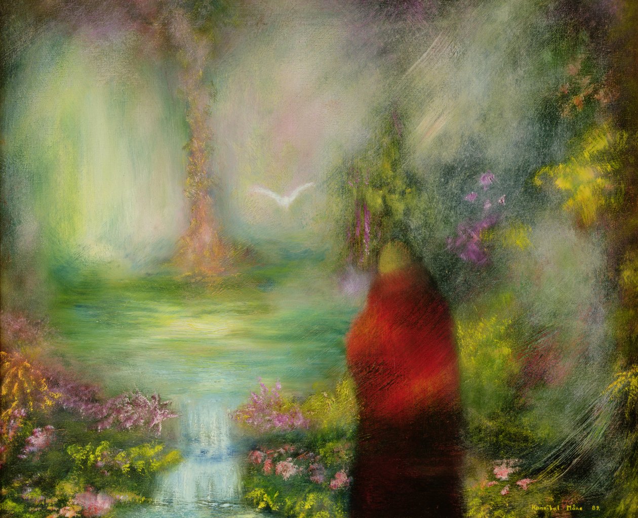 Den tibetanske munken, 1989 av Hannibal Mane