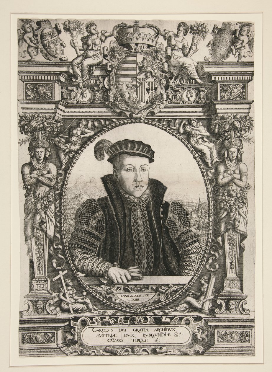 Portrett av erkehertug Karl av Steiermark av Hanns Lautensack