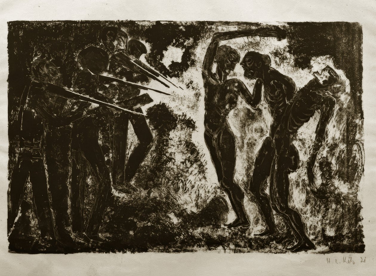 Dødedansen fra 1919: Standgericht / henrettelse av Hanns Ludwig Katz