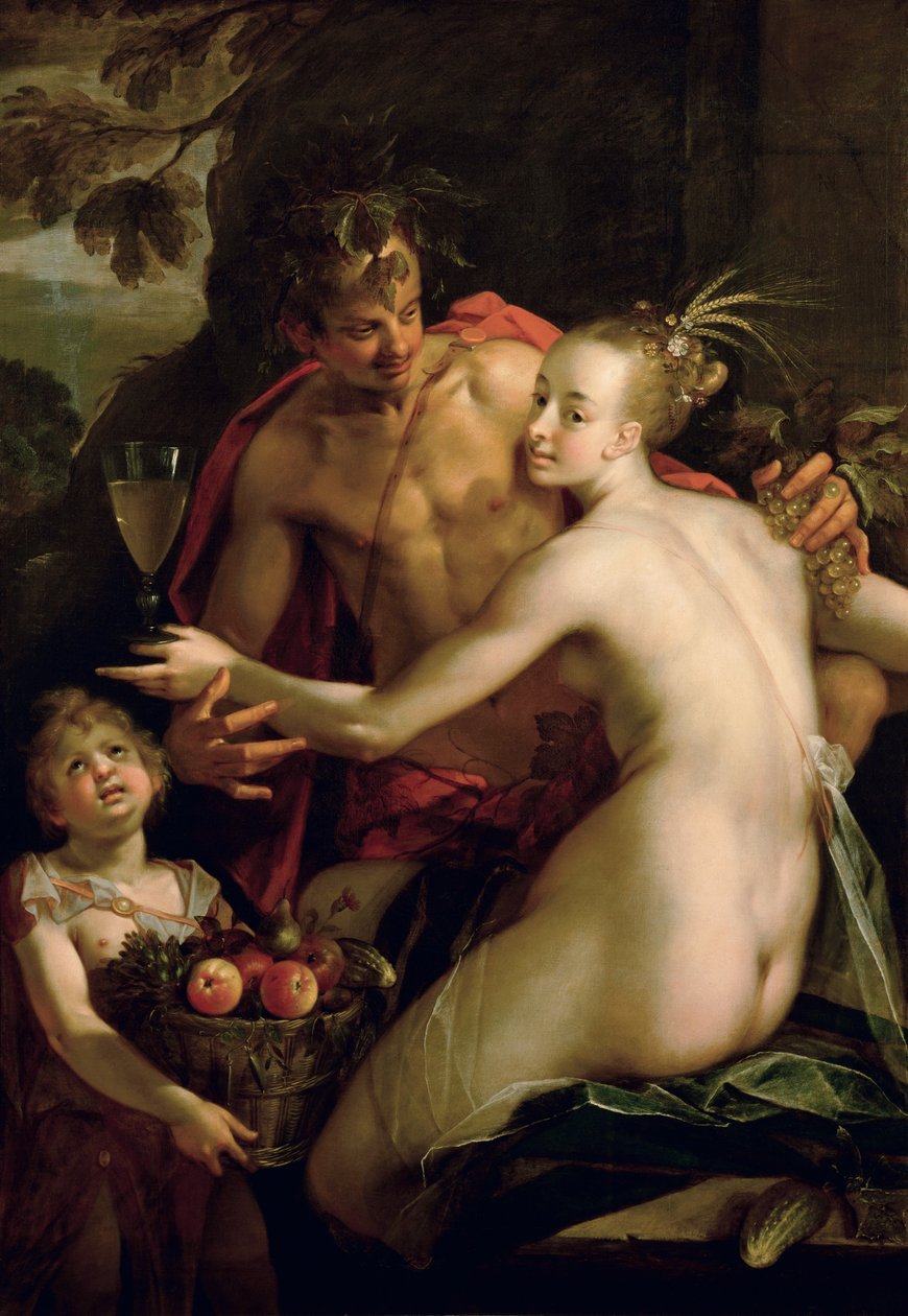 Bacchus, Ceres og Amor av Hans von Aachen