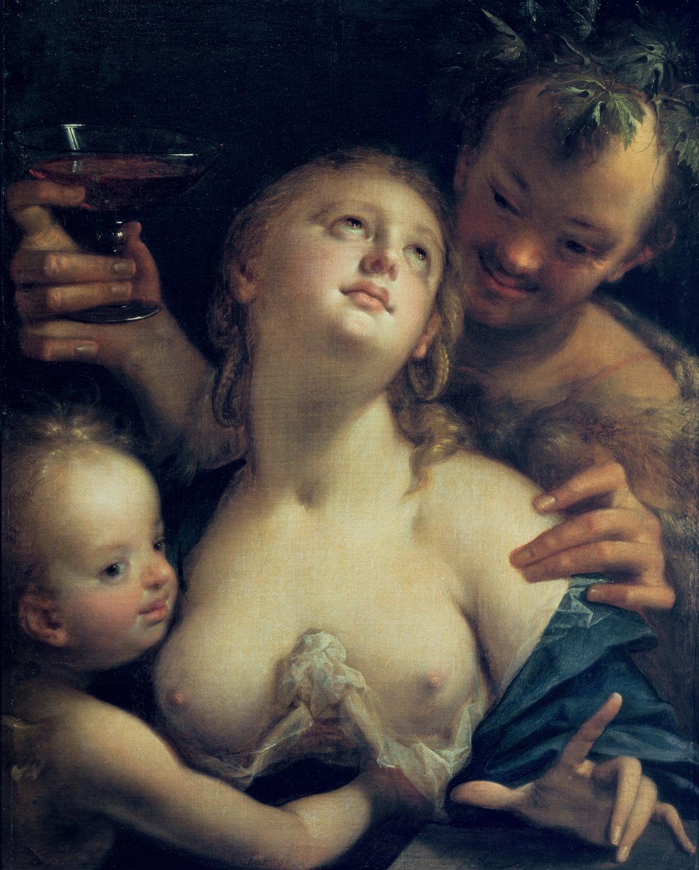 Bacchus, Venus og Amor av Hans von Aachen