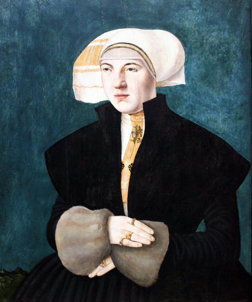 Portrett av Katharina von Holzhausen née Breder von Hohenstein av Hans Abel the Younger