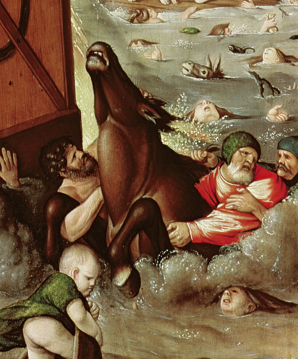 The Flood, 1516 (detalj av 158844) av Hans Baldung Grien