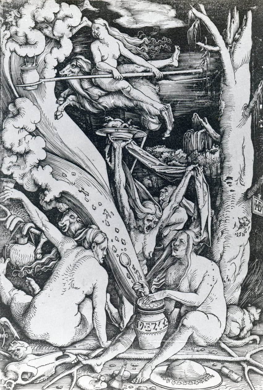 Heksene på sabbaten av Hans Baldung Grien