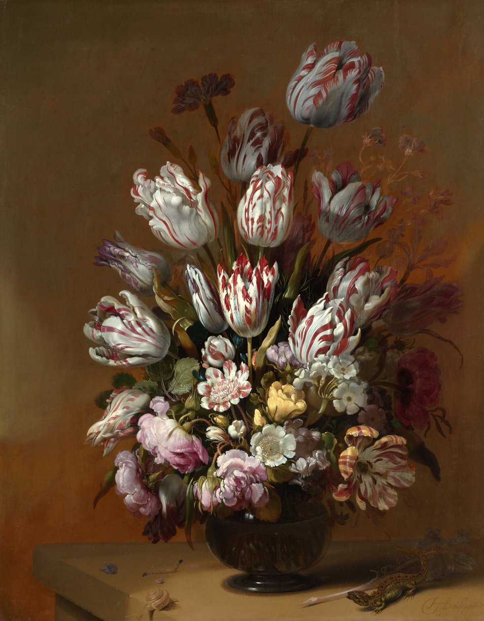 Stilleben med blomster av Hans Bollongier