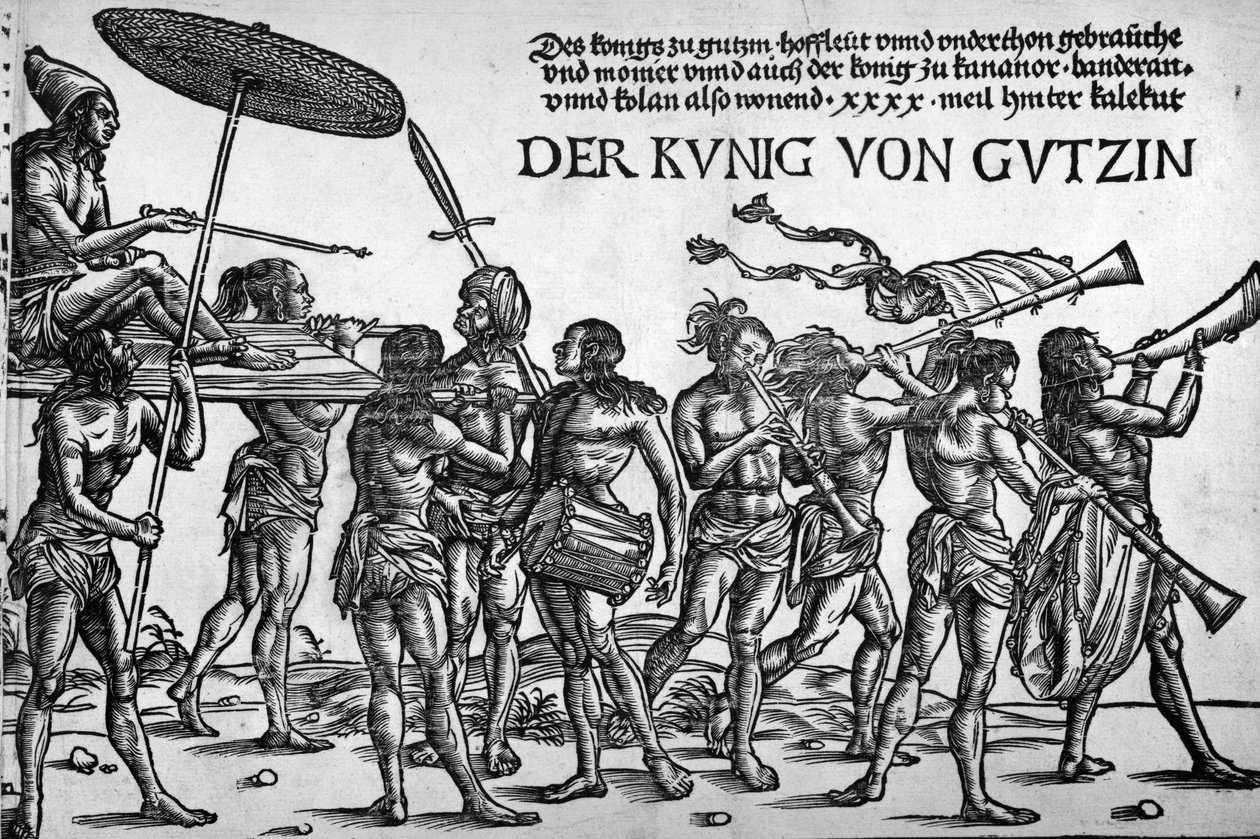 Kunig von Gutzin, trykk laget av Georg Glockendon, 1511 av Hans Burgkmair