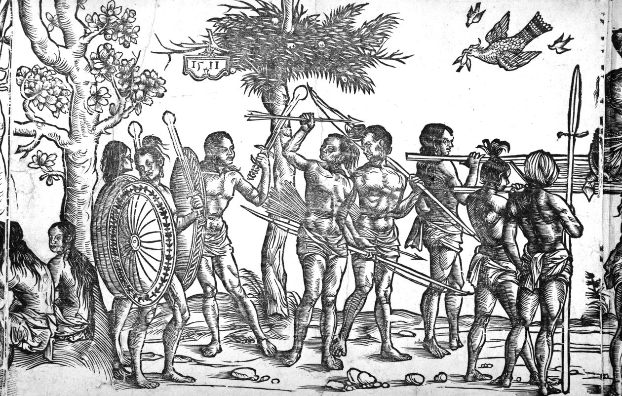Kunig von Gutzin, trykk laget av George Glockendon, 1511 av Hans Burgkmair