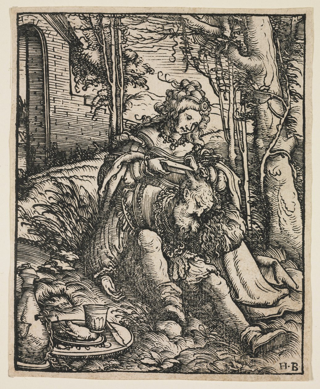 Samson og Delila, ca. 1519 av Hans Burgkmair