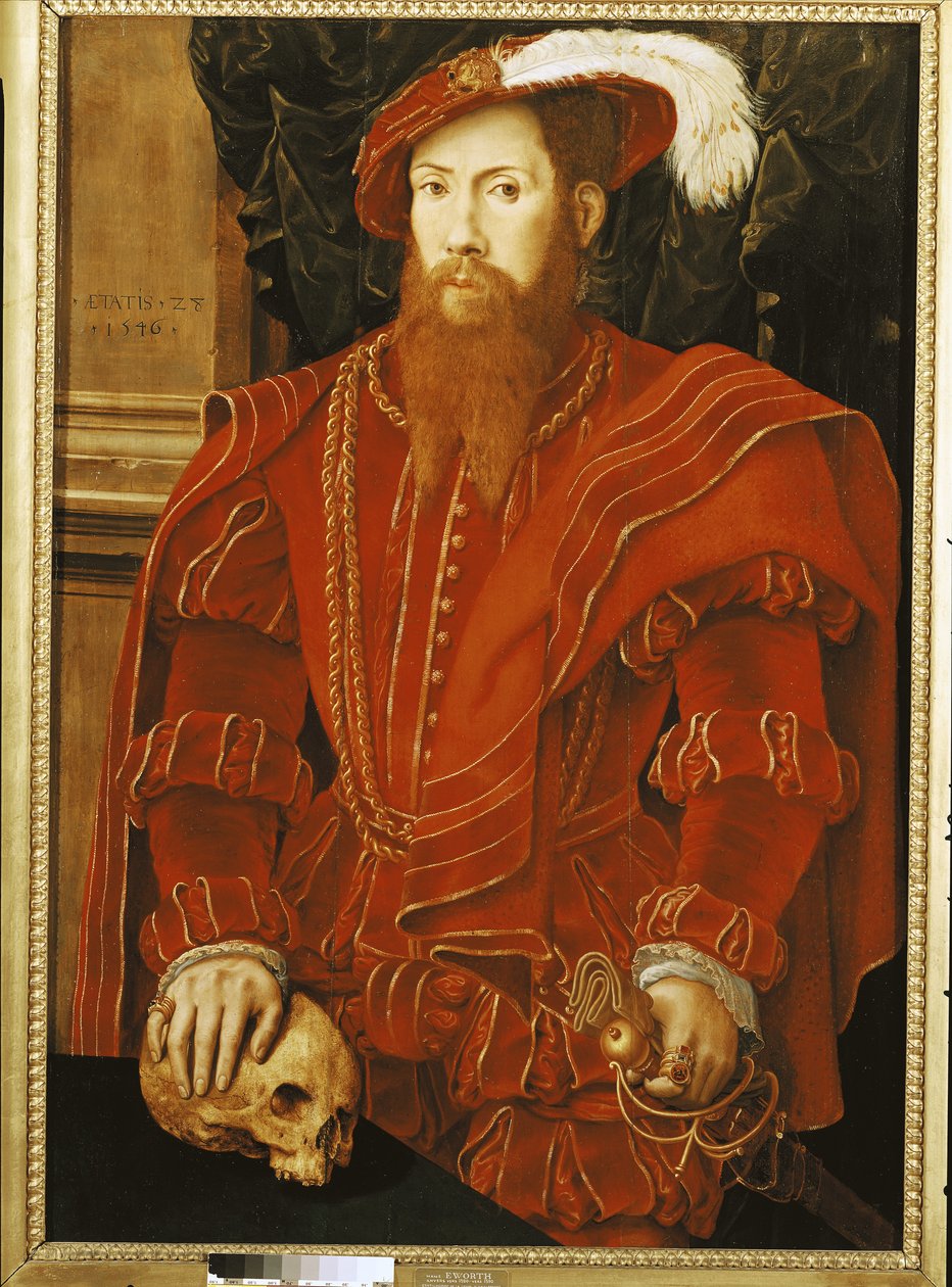 Portrett av en gentleman fra det engelske hoffet, 1546 av Hans Eworth