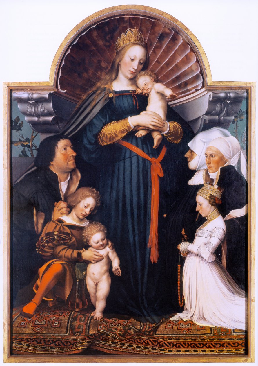 Darmstadt Madonna av Hans Holbein