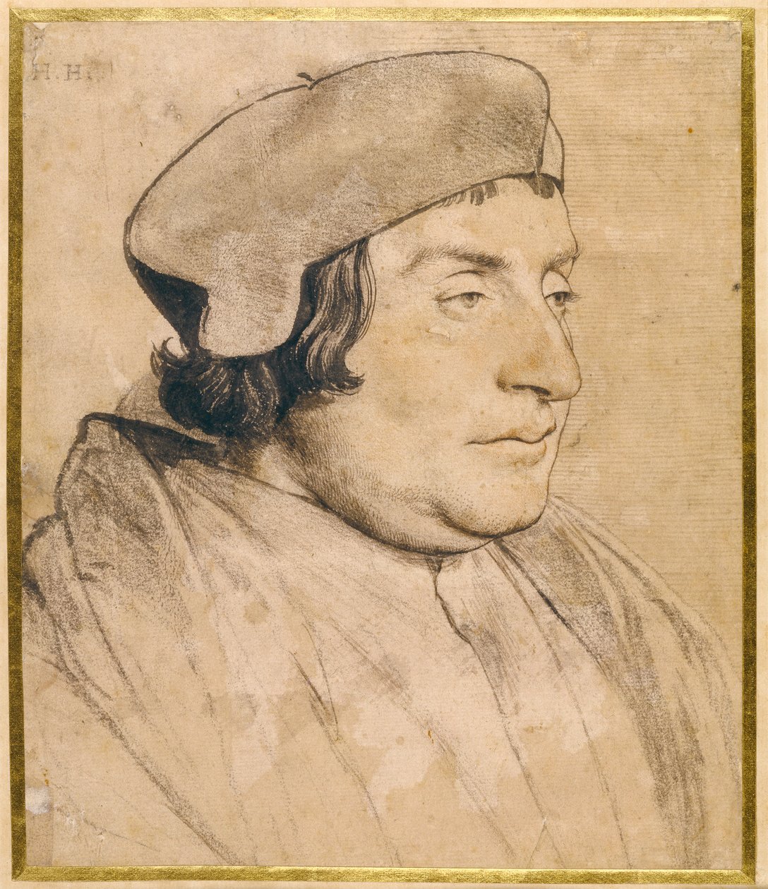 Portrett av en lærd eller geistlig av Hans Holbein