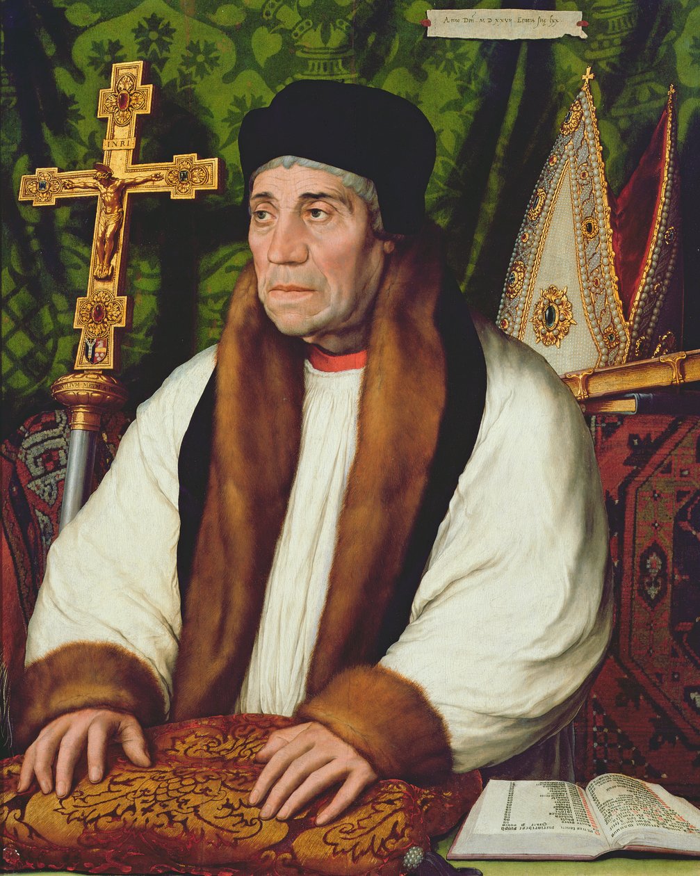 Portrett av William Warham (1450-1532) erkebiskop av Canterbury, 1527 av Hans Holbein der Jüngere
