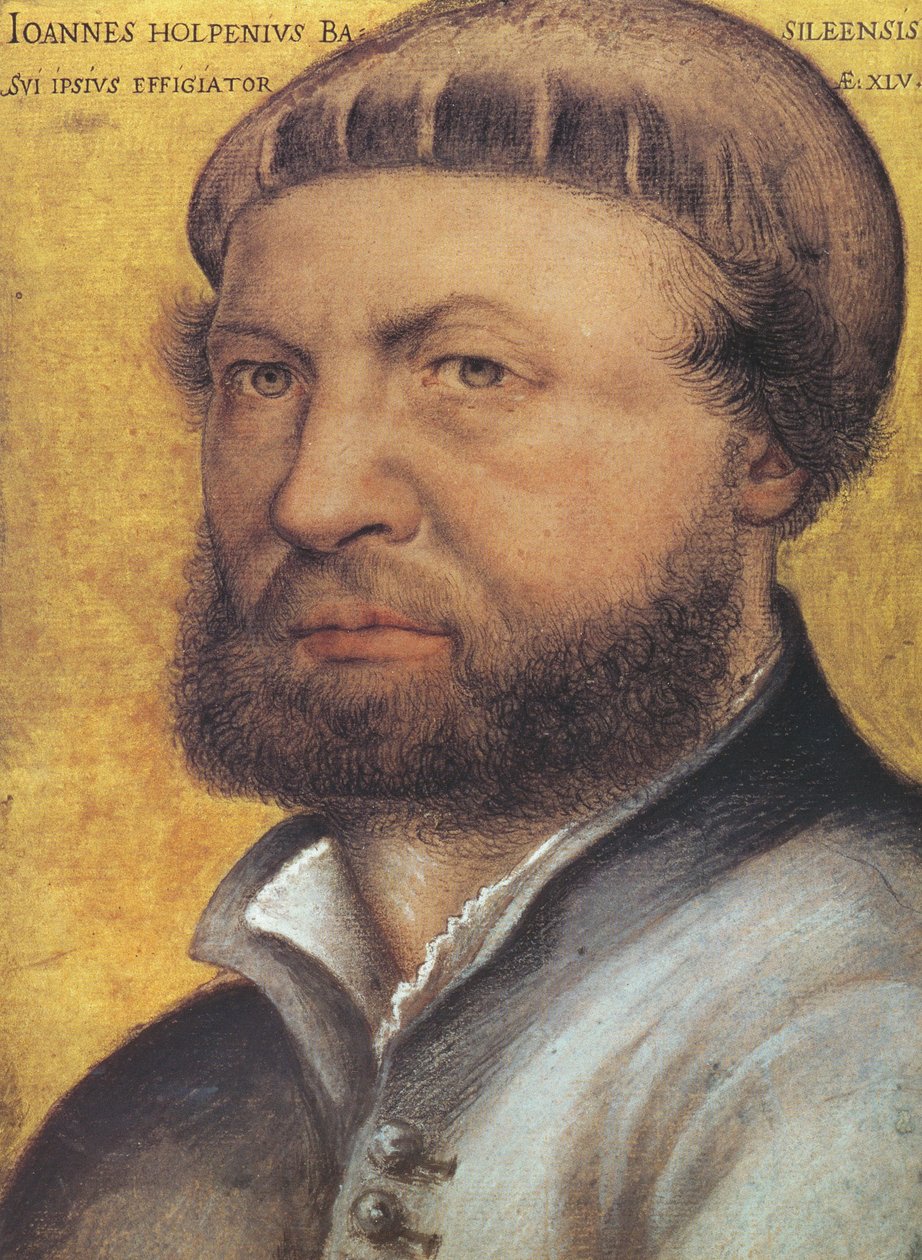 selvportrett av Hans Holbein der Jüngere