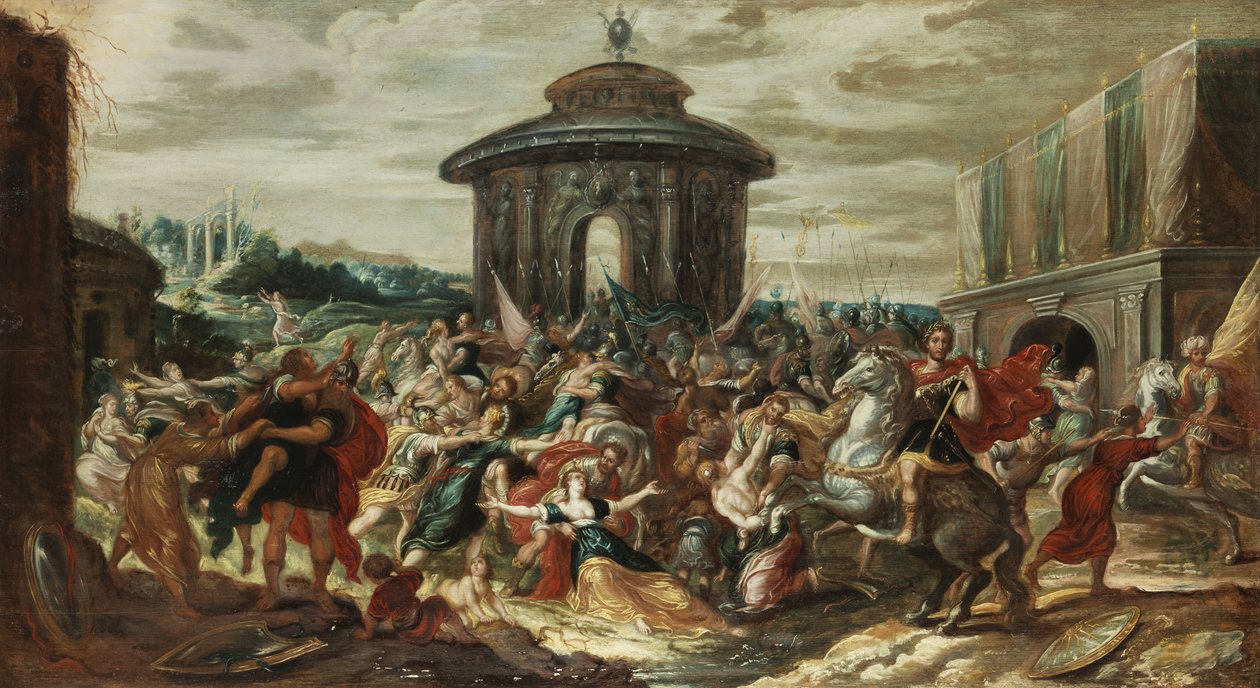 Ran fra Sabine -kvinnene av Hans III Jordaens