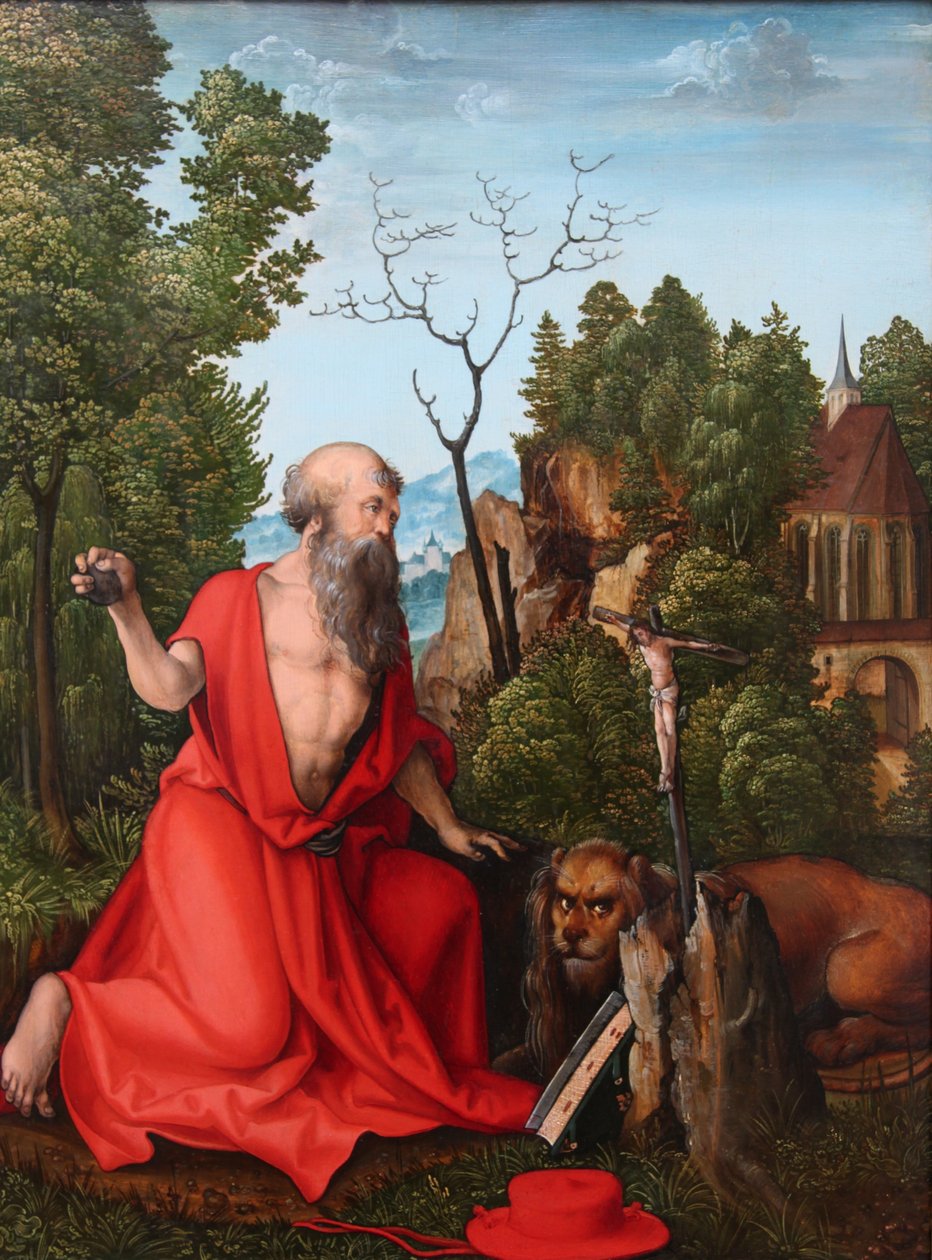 Den hellige Jerome av Hans Leonhard Schäufelein