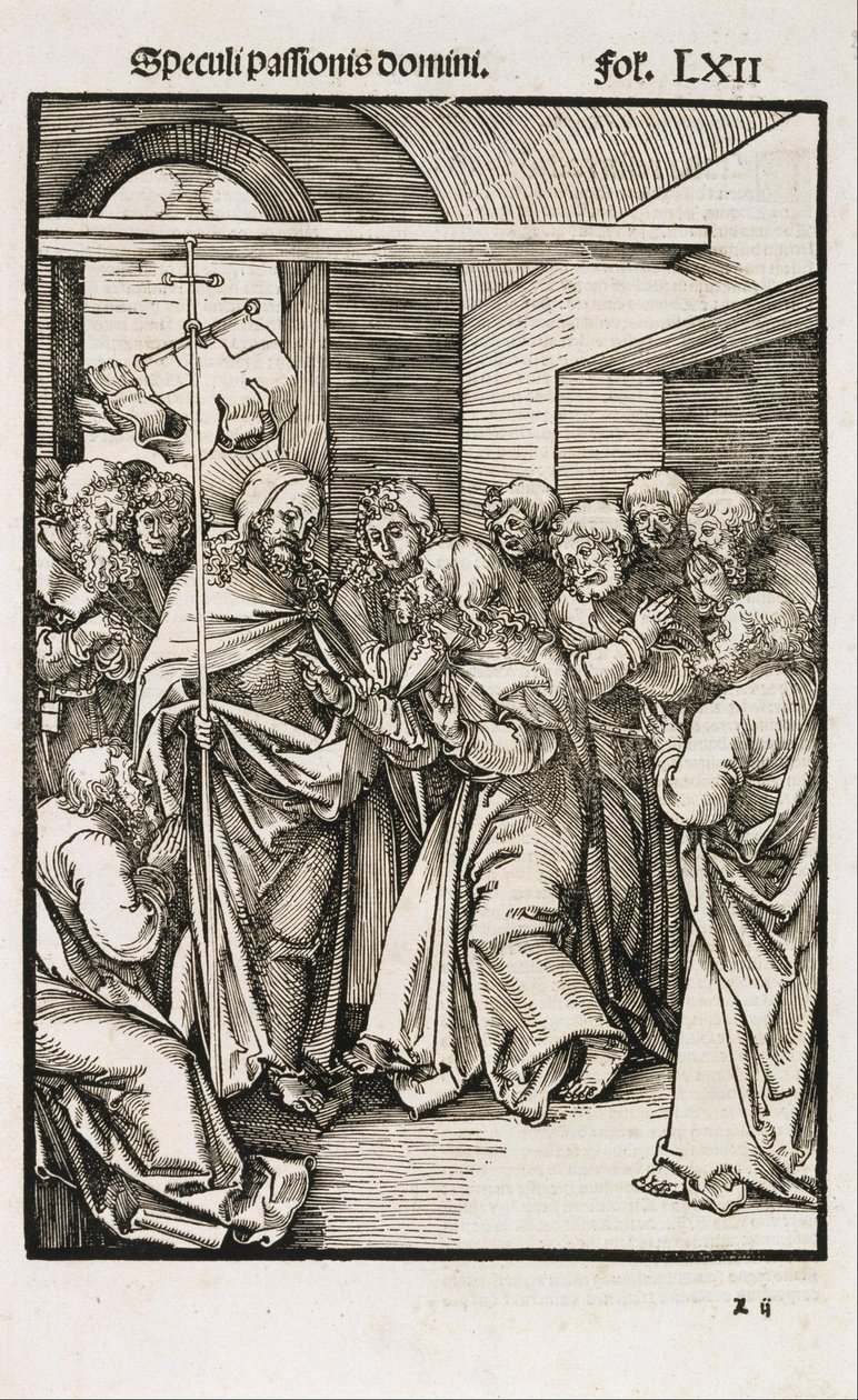 Thomas tviler på Christs Wounds av Hans Leonhard Schäufelein