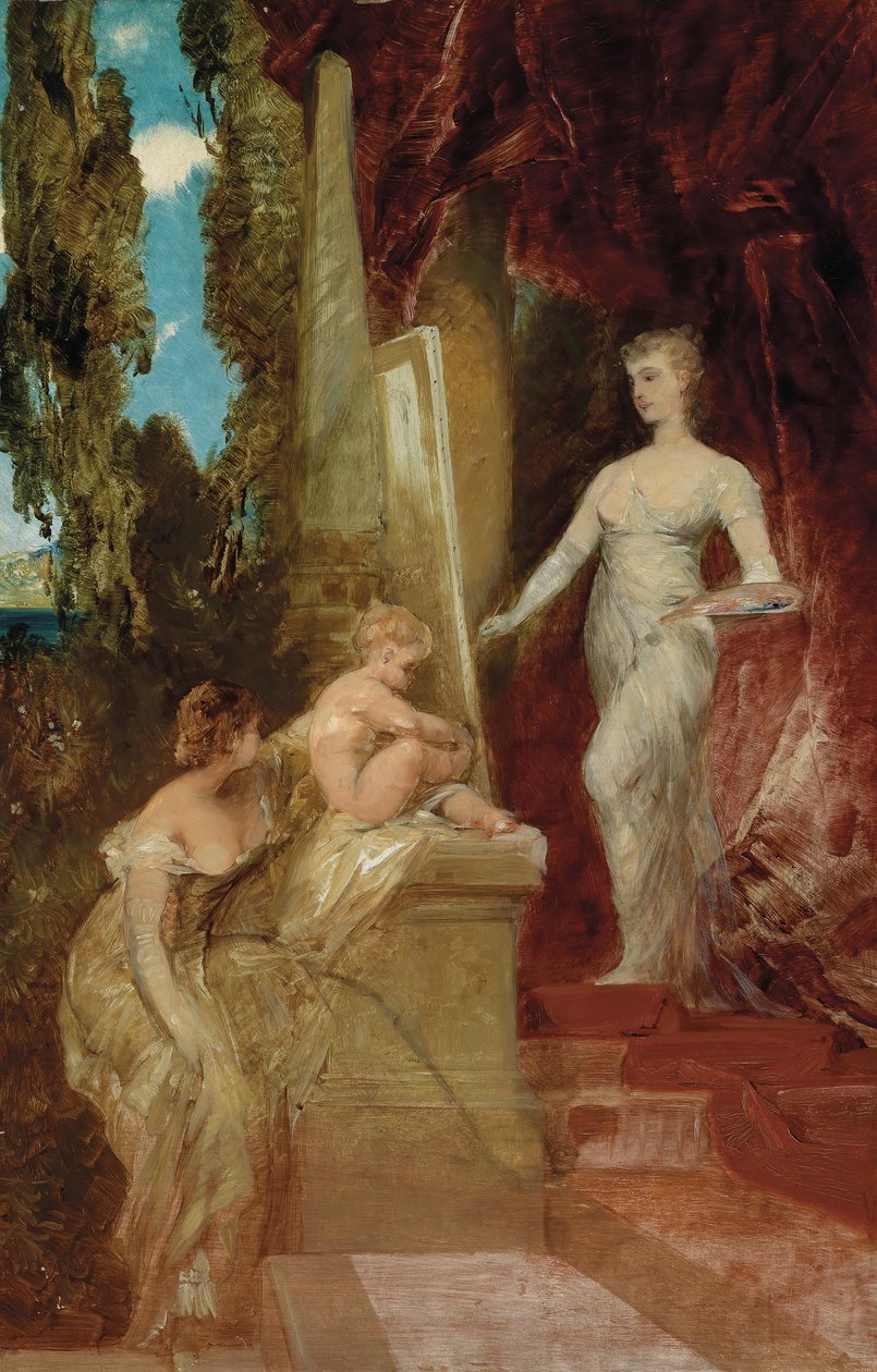 Allegory of Painting av Hans Makart