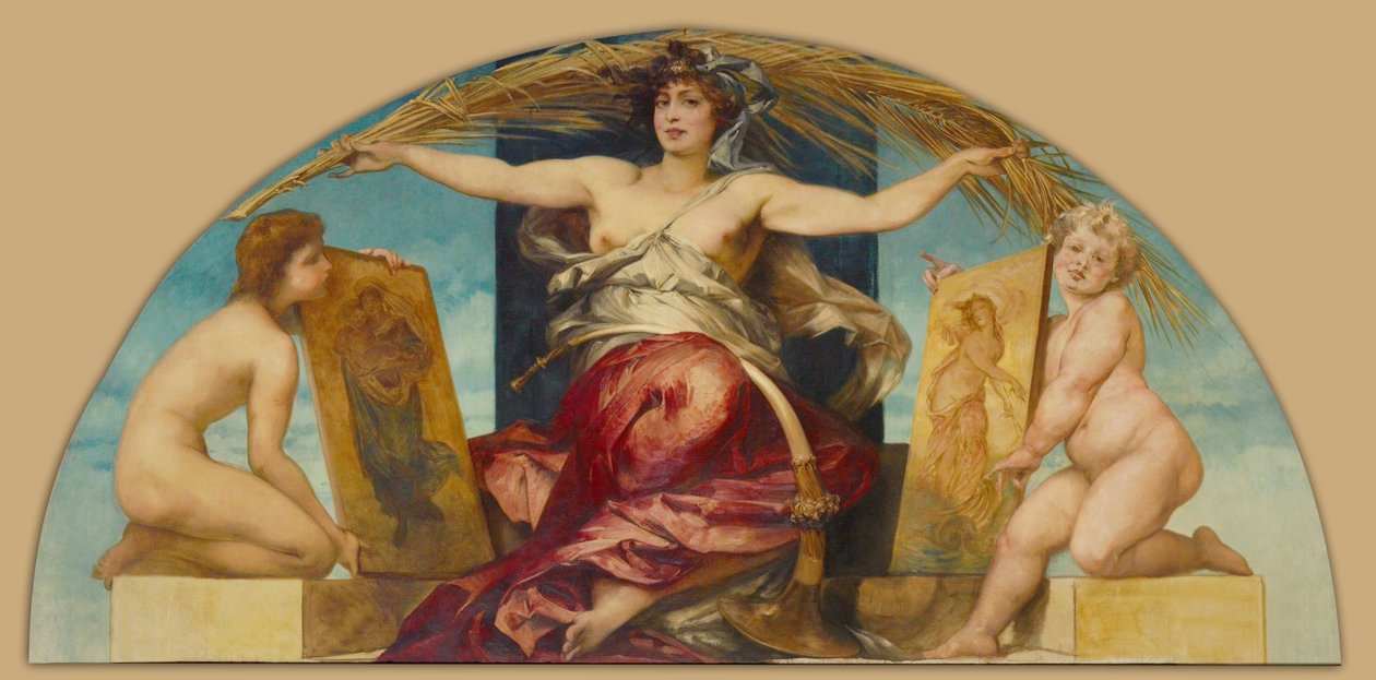 Allegory of Religious and Profane Painting av Hans Makart