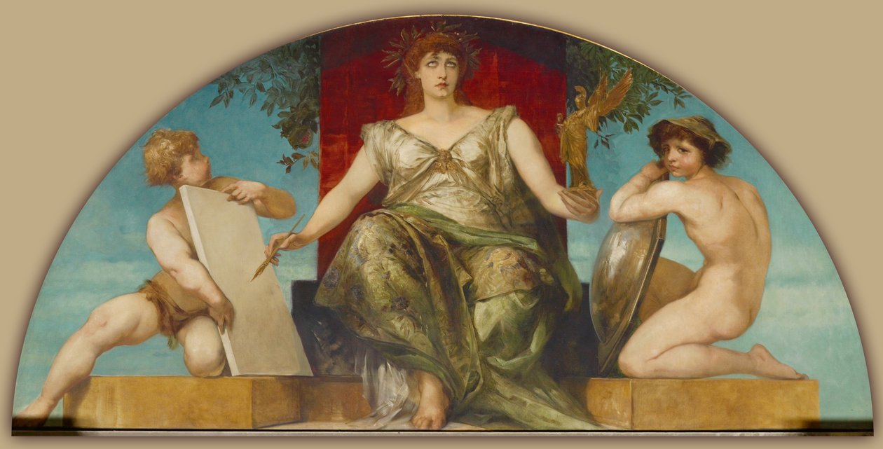 Allegori om loven og sannheten om representasjon av Hans Makart