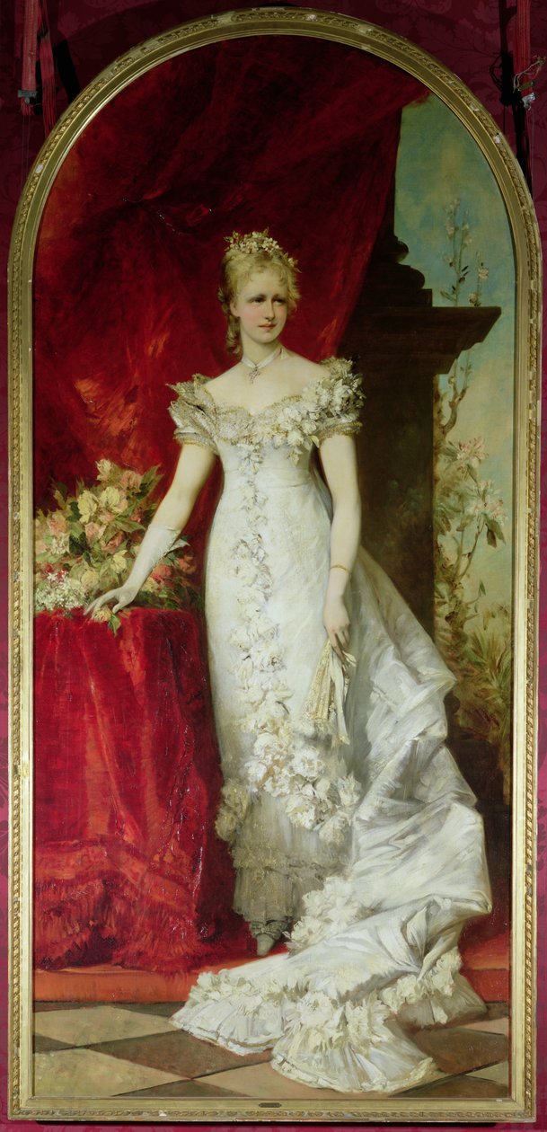 Kronprinsesse Stephanie av Belgia, konsort med kronprins Rudolf av Østerrike (1858-89) av Hans Makart
