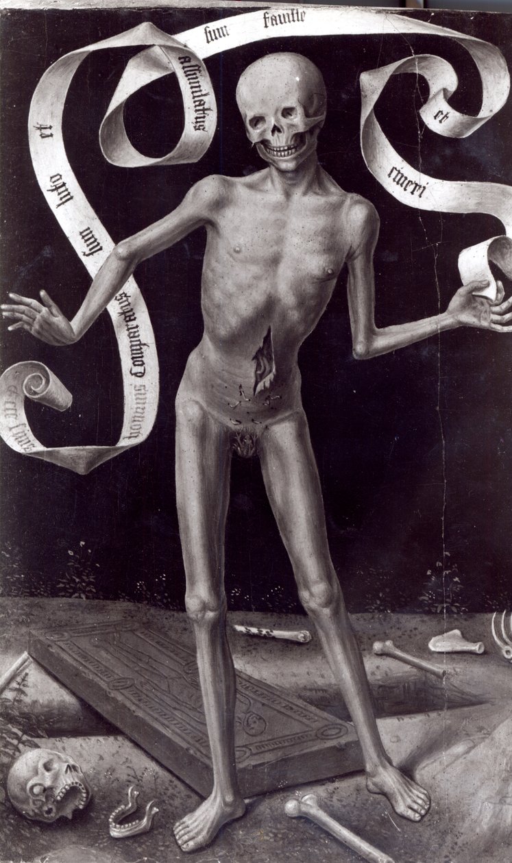 Døden, venstre panel fra Triptych of Earthly Vanity and Divine Salvation, ca. 1485 av Hans Memling