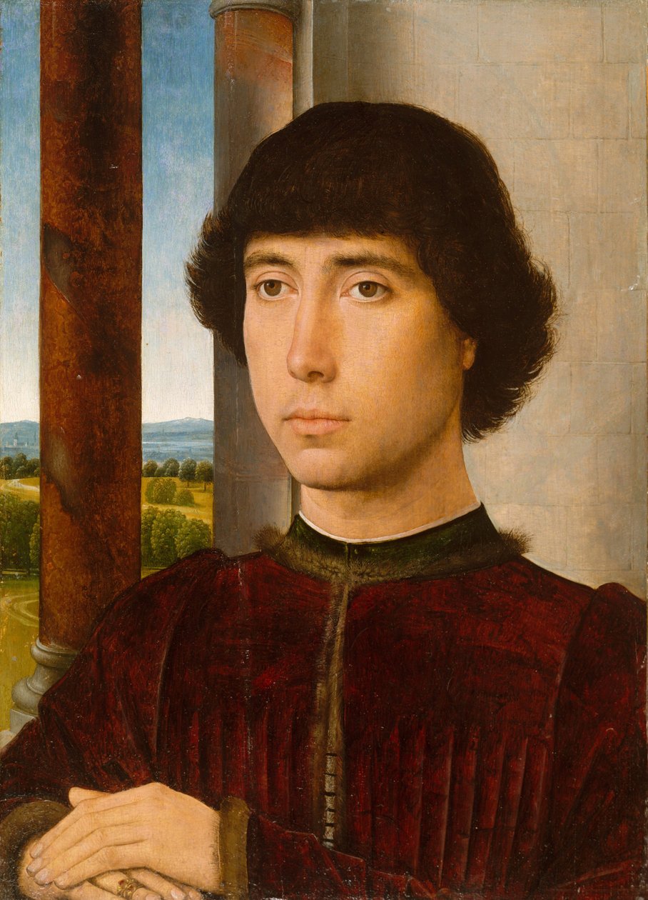 Portrett av en ung mann, ca. 1470-75 av Hans Memling