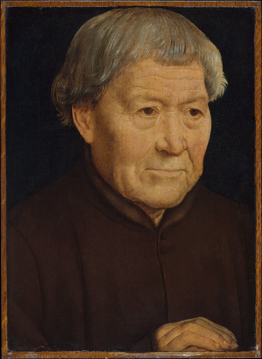 Portrett av gammel mann av Hans Memling