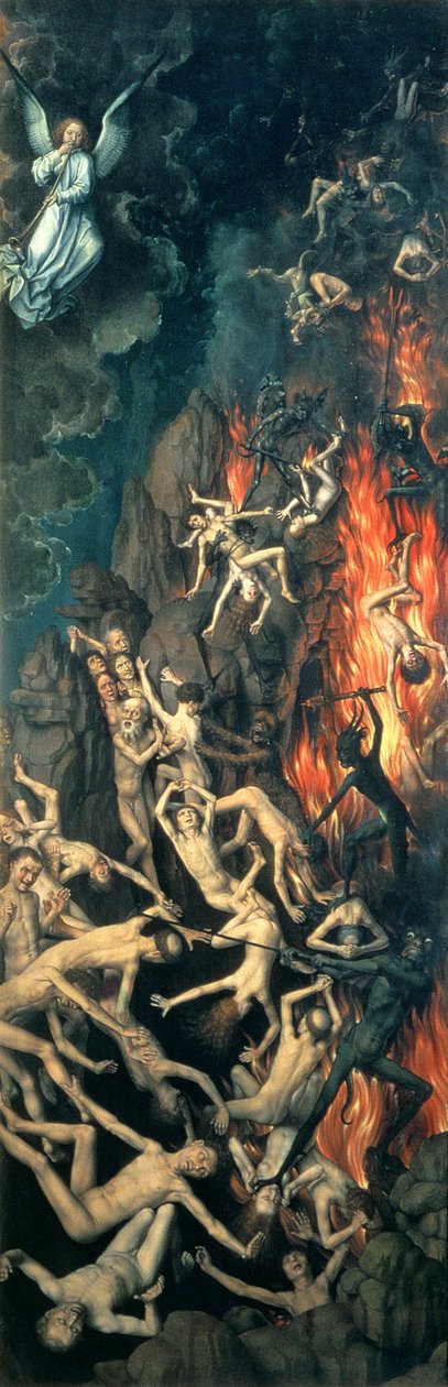 The Last Judgement, 1473 olje på panel detalj av 144071 av Hans Memling