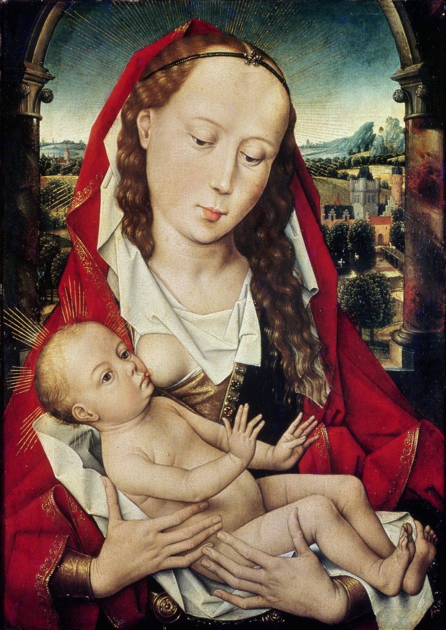 Jomfru og barn, ca. 1467-70 av Hans Memling