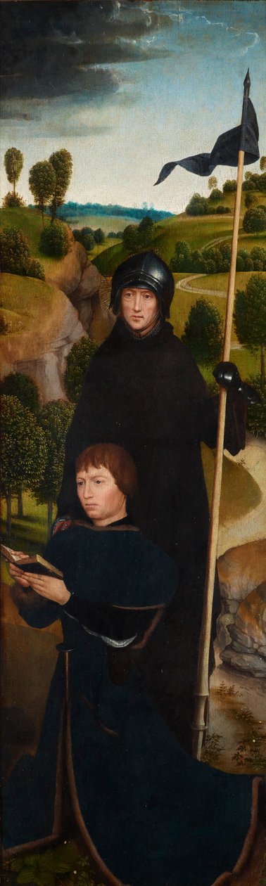 Young Man at Prayer med St. William av Maleval av Hans Memling
