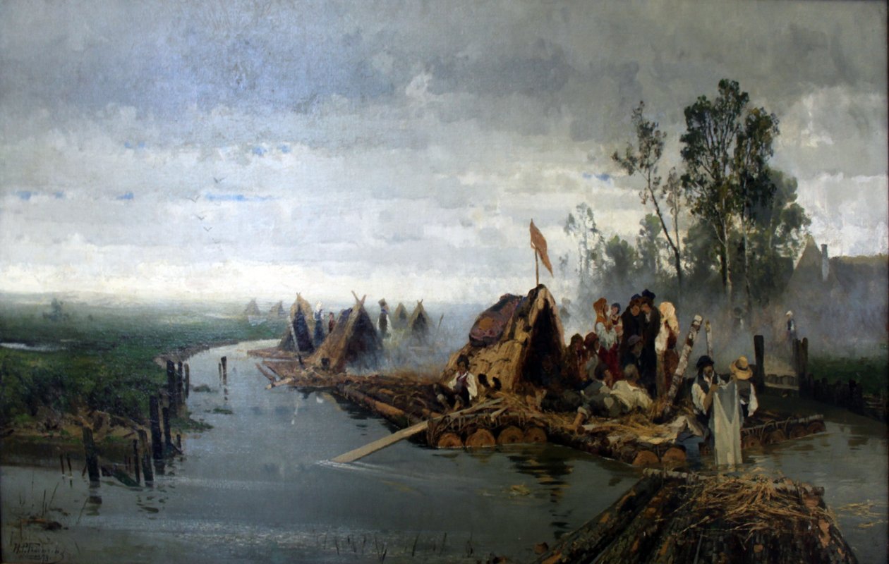 Landskap med flåter av Hans Peter Feddersen