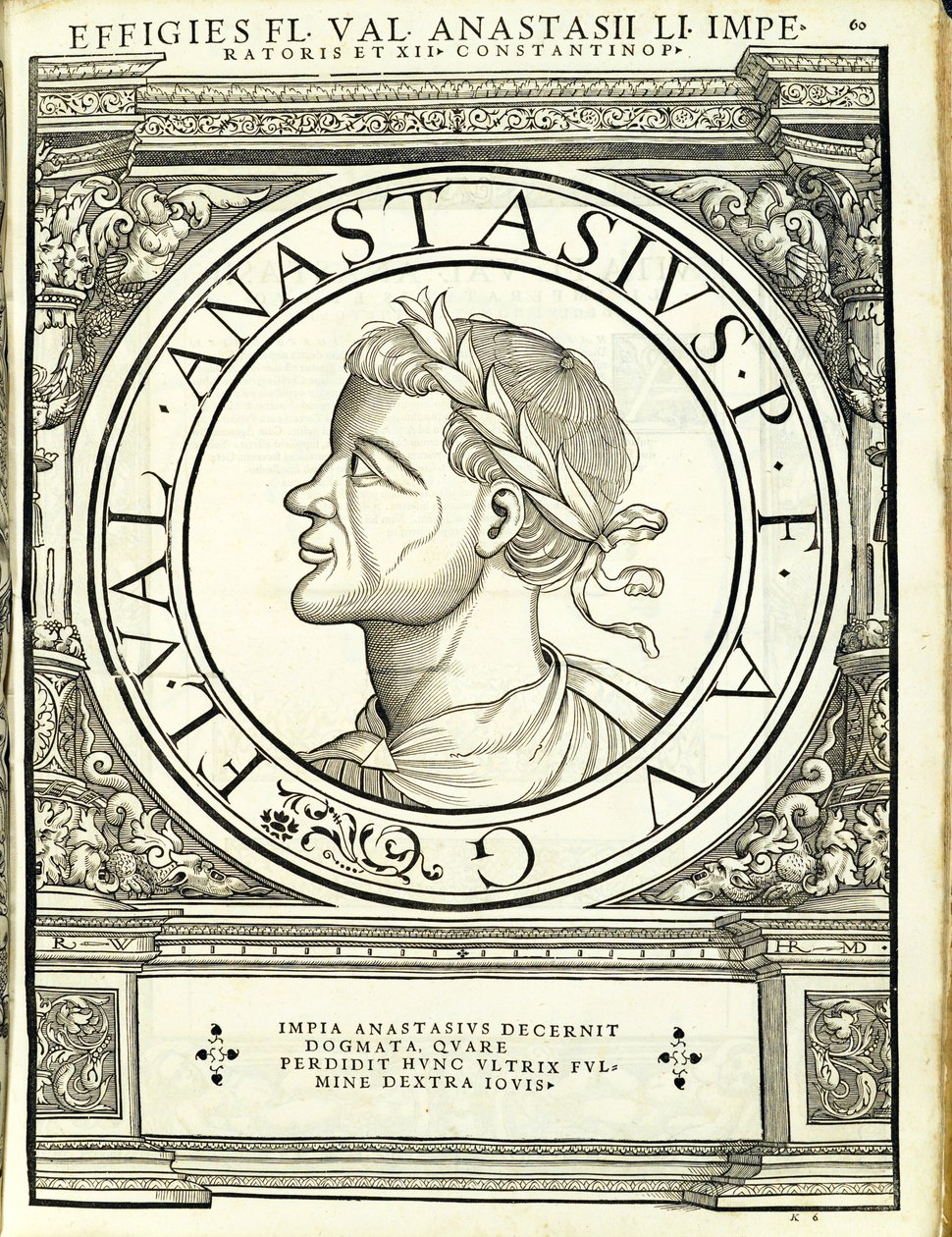 Anastasius I, illustrasjon fra 