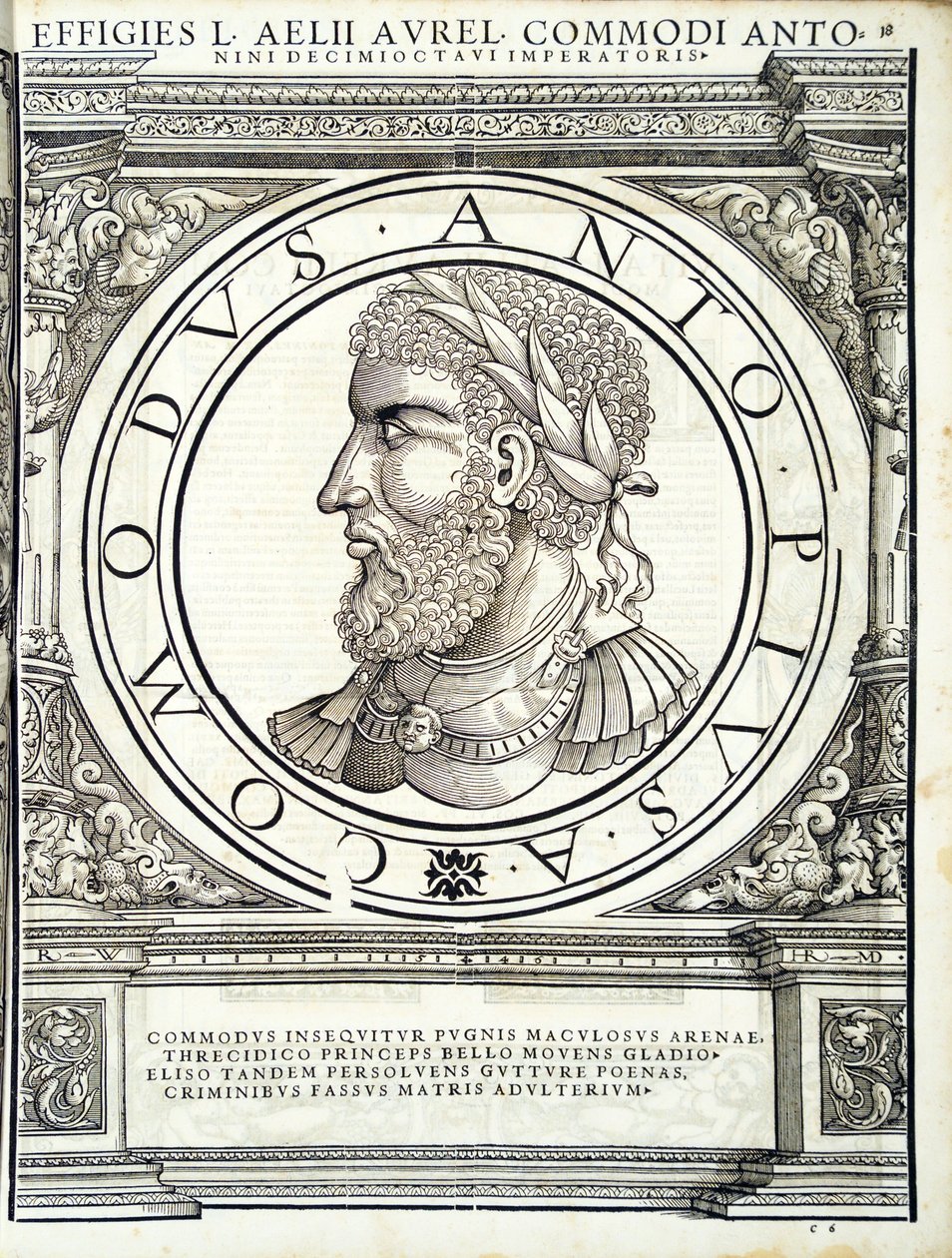 Commodus, illustrasjon fra 