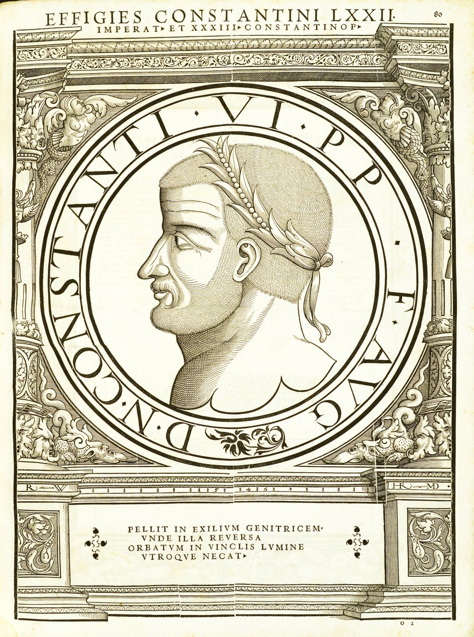 Constantinus VI, illustrasjon fra 