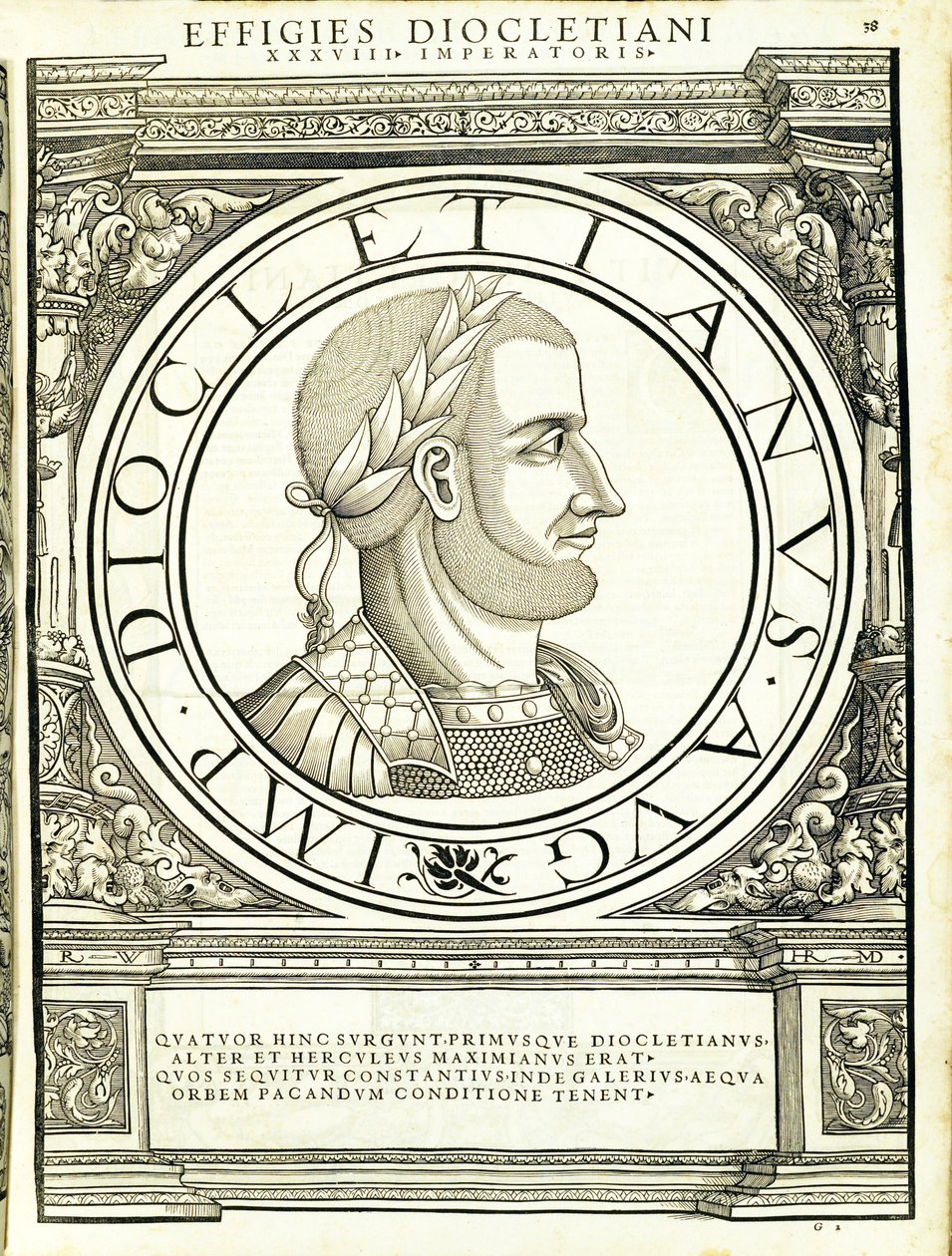 Diocletianus, illustrasjon fra 