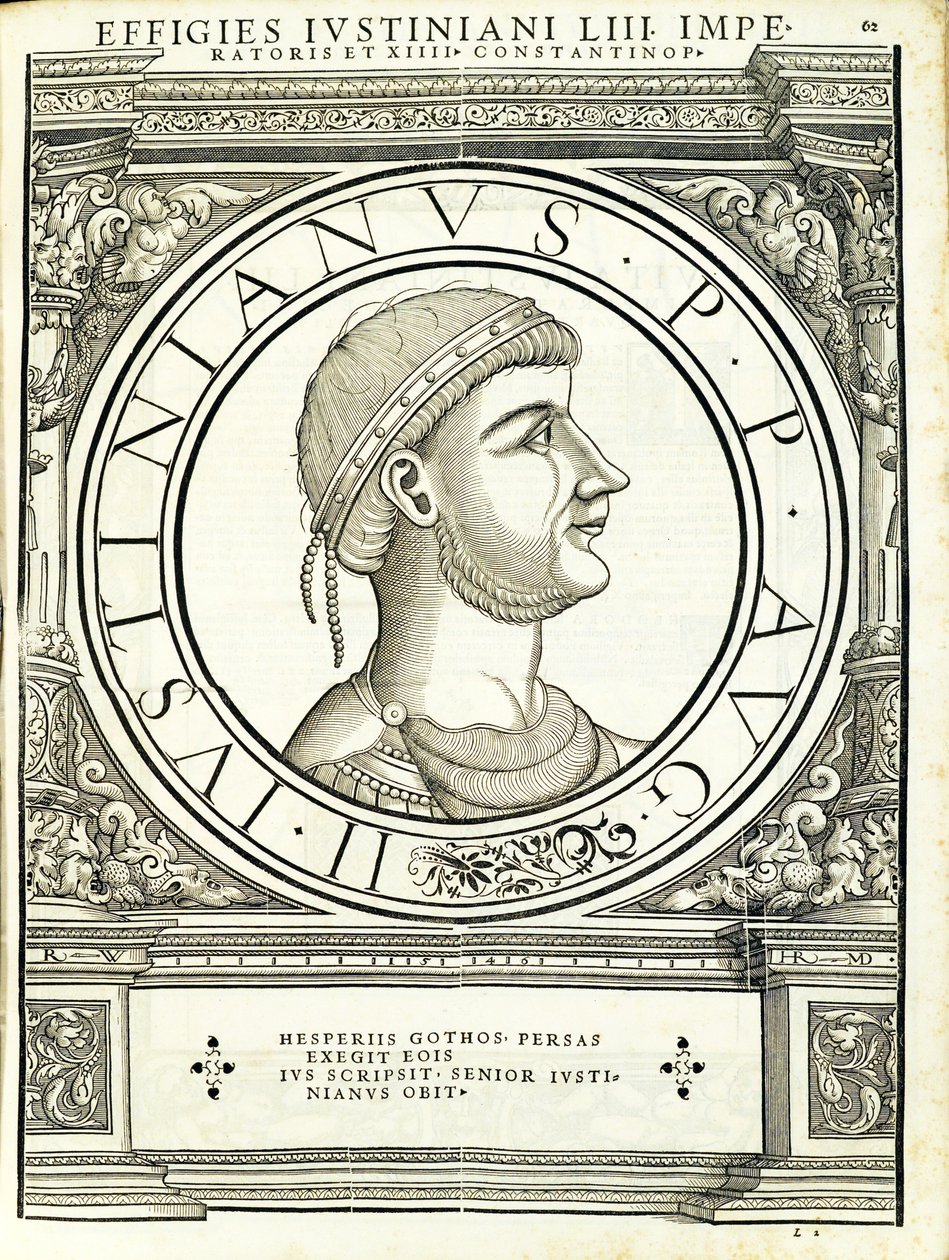 Justinian I, illustrasjon fra 