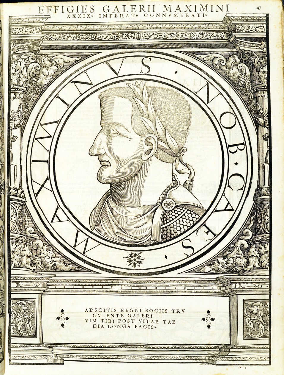 Maximinus II, illustrasjon fra 