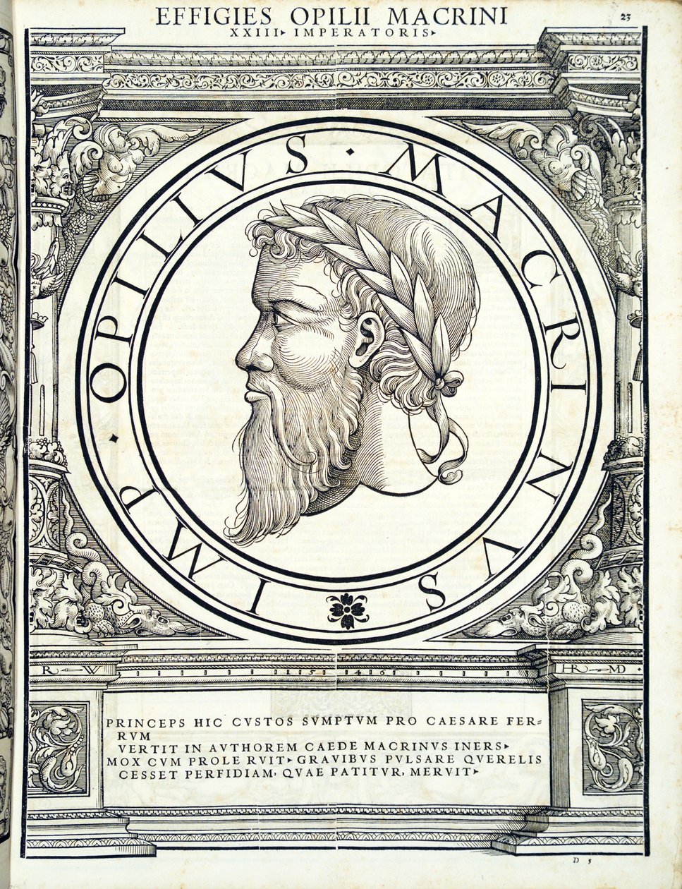 Opilius Macrinus, illustrasjon fra 