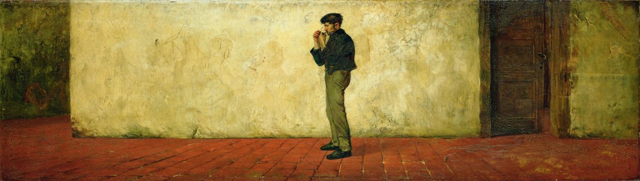 En korridor i det gamle anatomiske instituttet i Weimar, 1882 av Hans Speckter