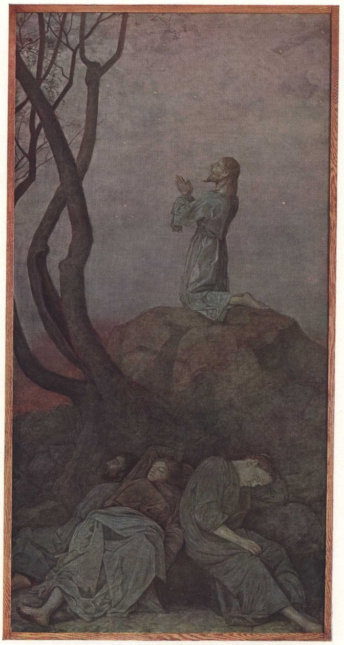 Christus am Olberg engelsk: Kristus på Oljeberget av Hans Thoma